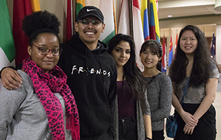 Group of International students